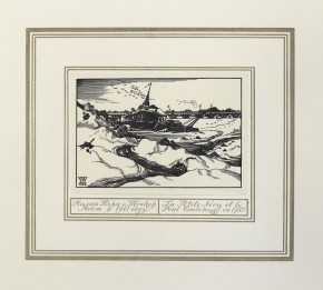 Малая Нева и Тучков мост в 1921 г.