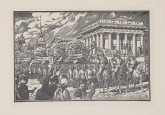 Колонны демонстрантов на фоне Адмиралтейства
