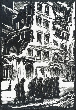 Ленинград в дни войны. На улицах города зимой 1941-42г