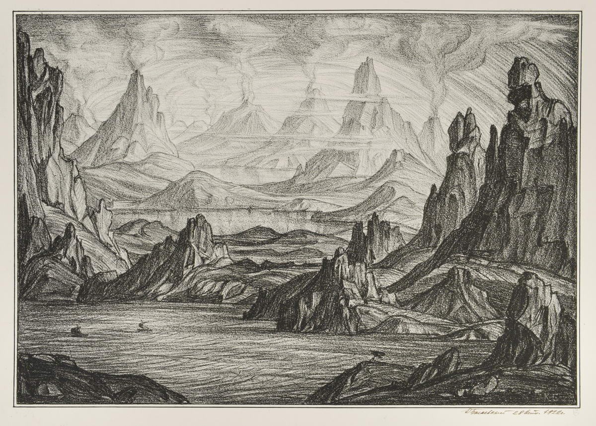 Атлантида, Konstantin Bogaevsky, 1922