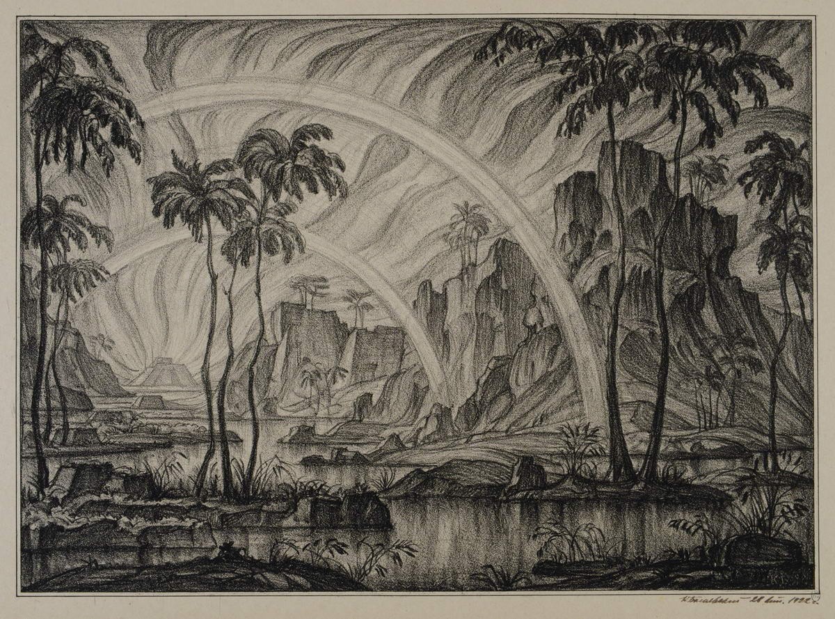 Радуга, Konstantin Bogaevsky, 1922