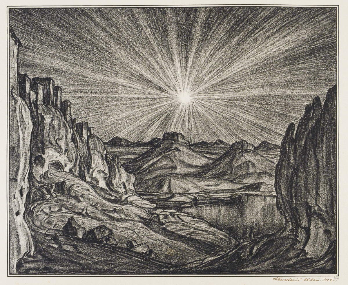 Ночь, Konstantin Bogaevsky, 1922