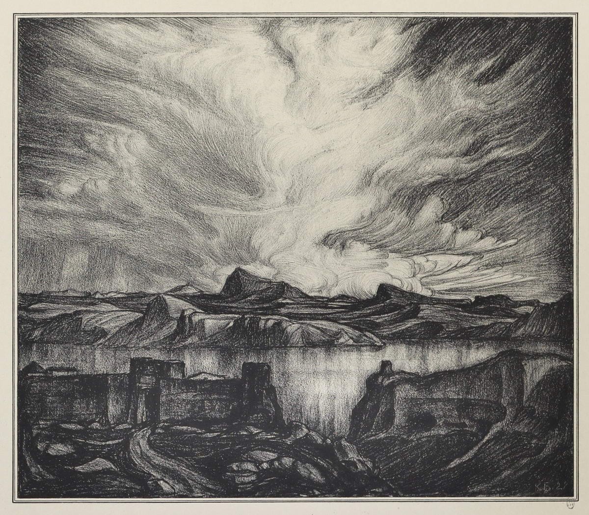 Облако, Konstantin Bogaevsky, 1922