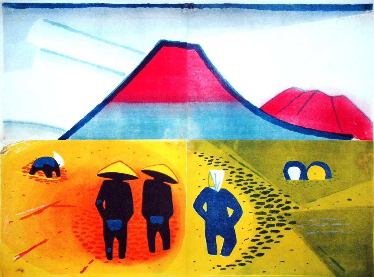 Поля под Фудзиямой, Varvara Bubnova, 1935