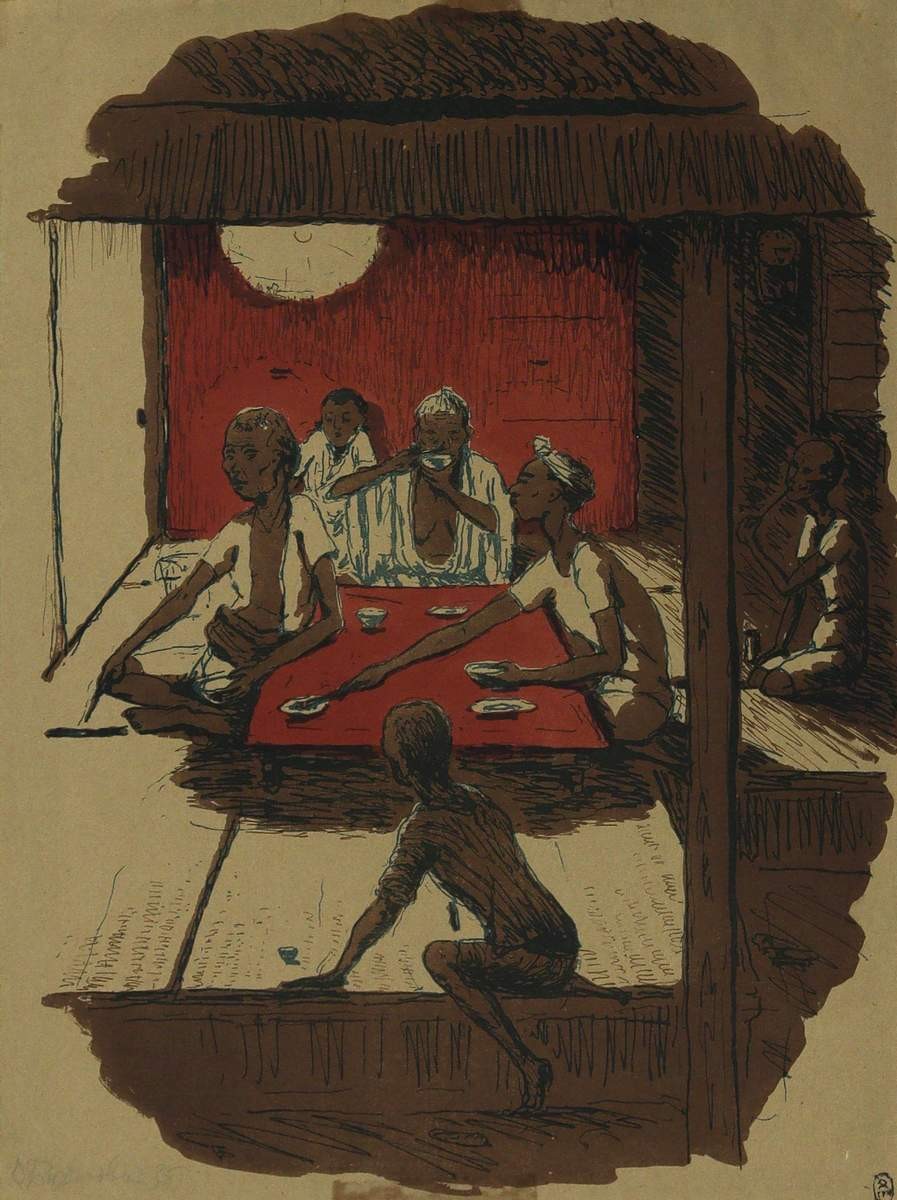 Ужин рыбаков, Varvara Bubnova, 1935