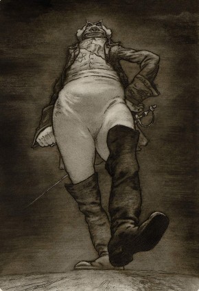 Лист из серии иллюстраций к роману М.Е.Салтыкова-Щедрина «История одного города»