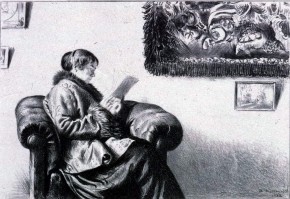 Портрет Ю. Е. Кустодиевой