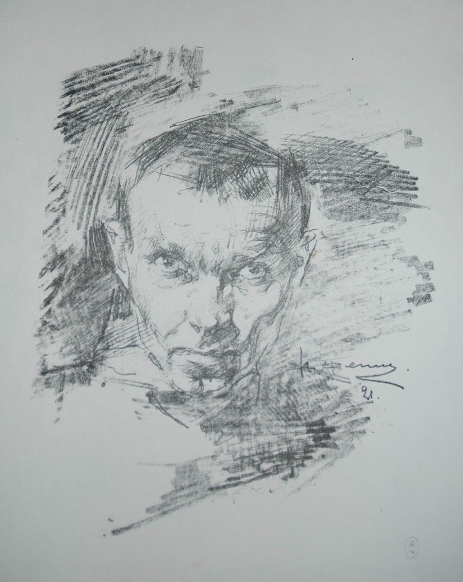 Автопортрет, Nikolai Fechin, 1921