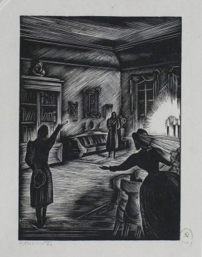 Иллюстрация к повести А. С. Пушкина «Выстрел»