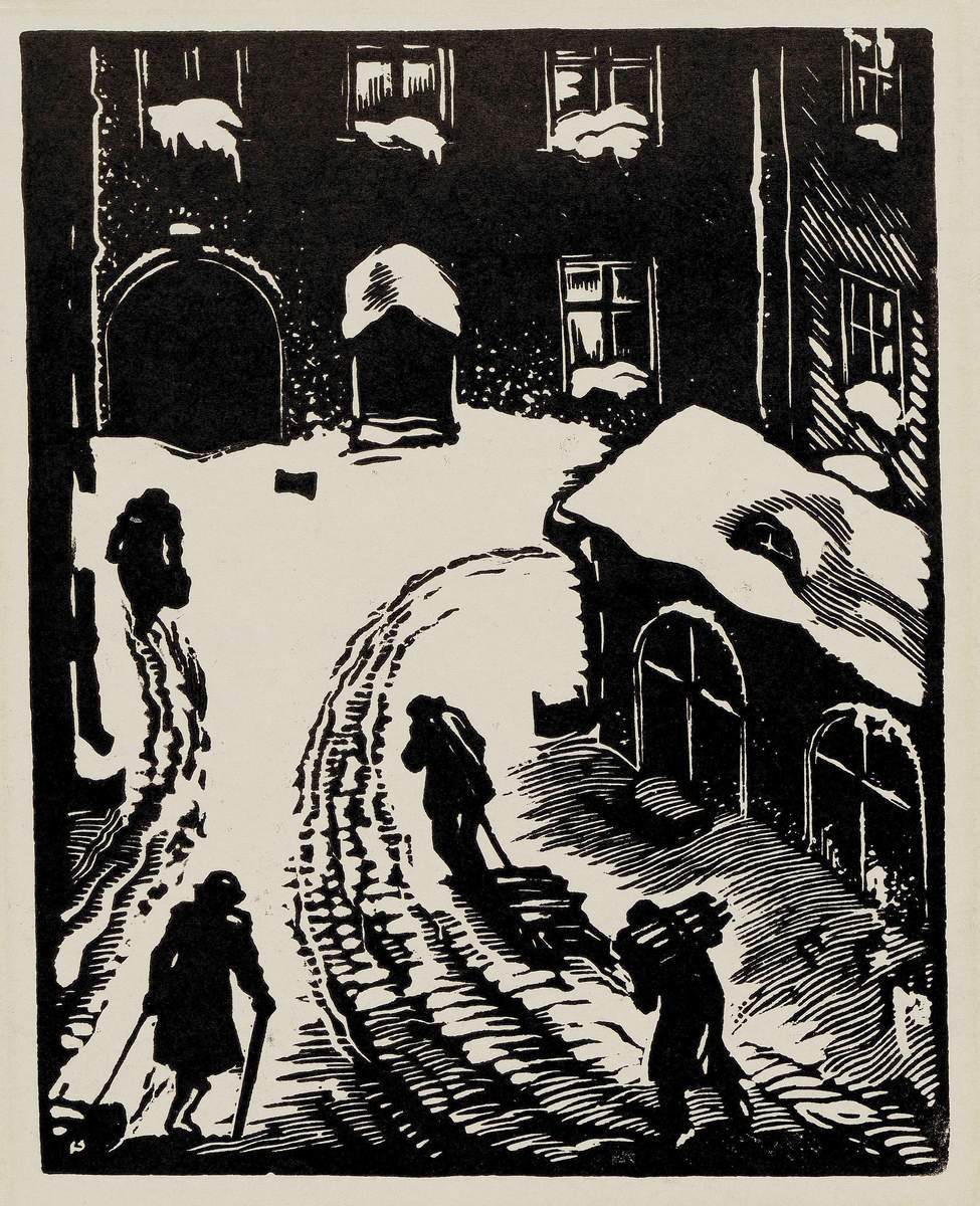 Двор, Solomon Borisovich Judovin, 1945