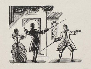 Иллюстрация к комедии К.Гольдони «Кофейная»