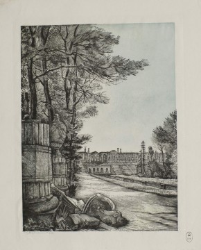 Петродворец. Общий вид дворца после пожара