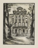 Г. Пушкин. Екатерининский дворец, разрушенный немцами