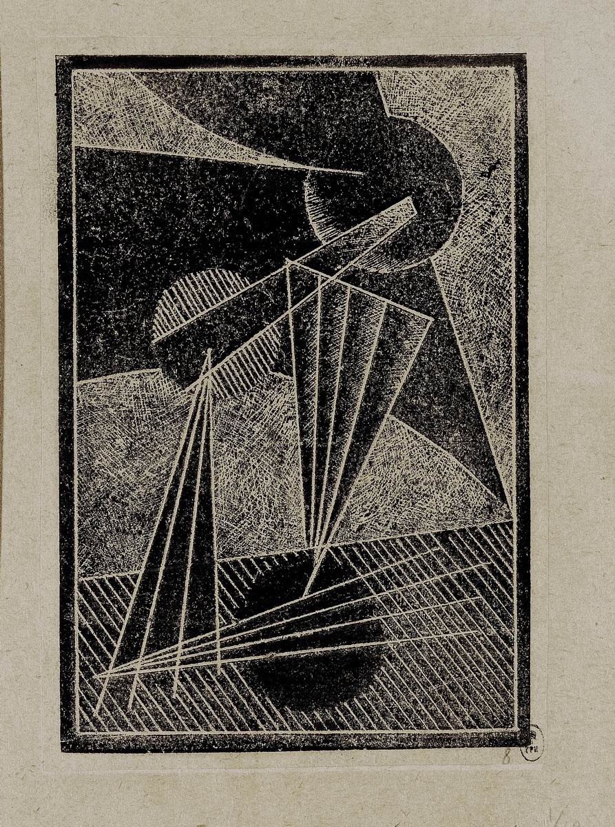 Композиция. Альбом «Гравюры Родченко 1919 г.», Aleksandr Rodchenko, 1919