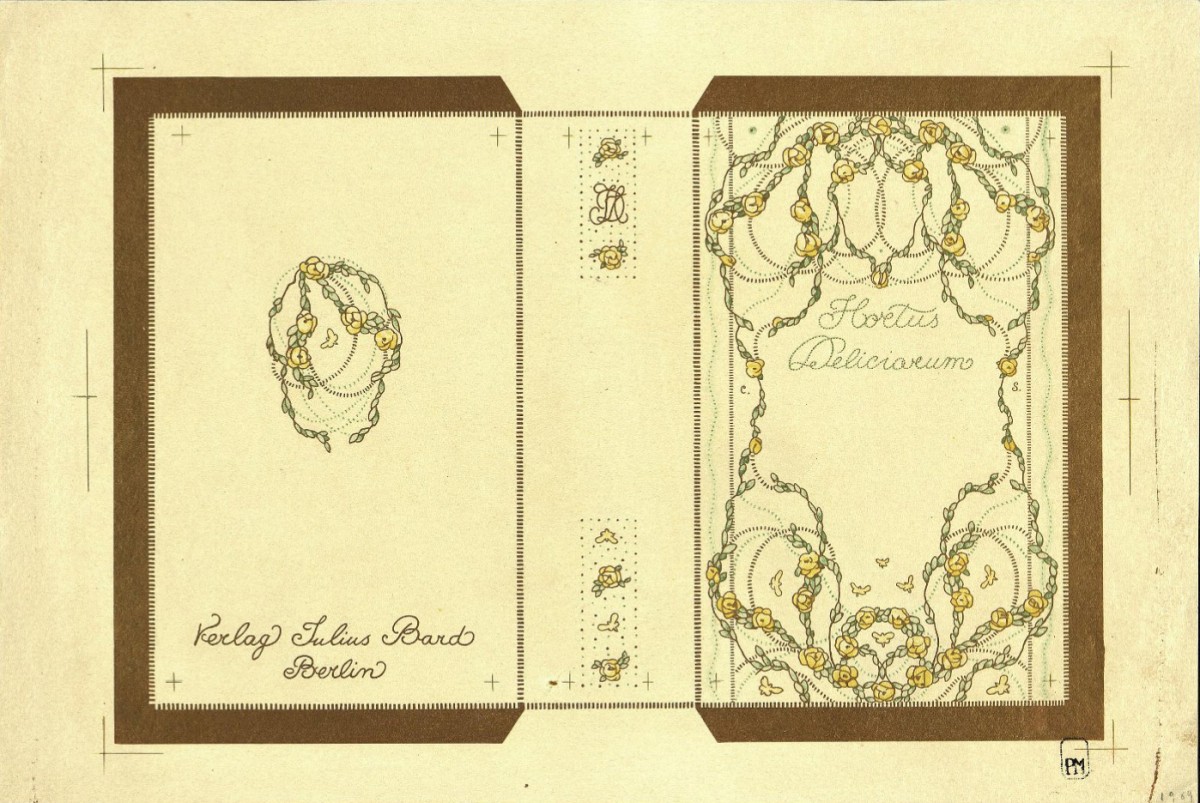Эскиз обложки для серии книг «Hortus Deliciarum», Konstantin Somov, 1906 (?)