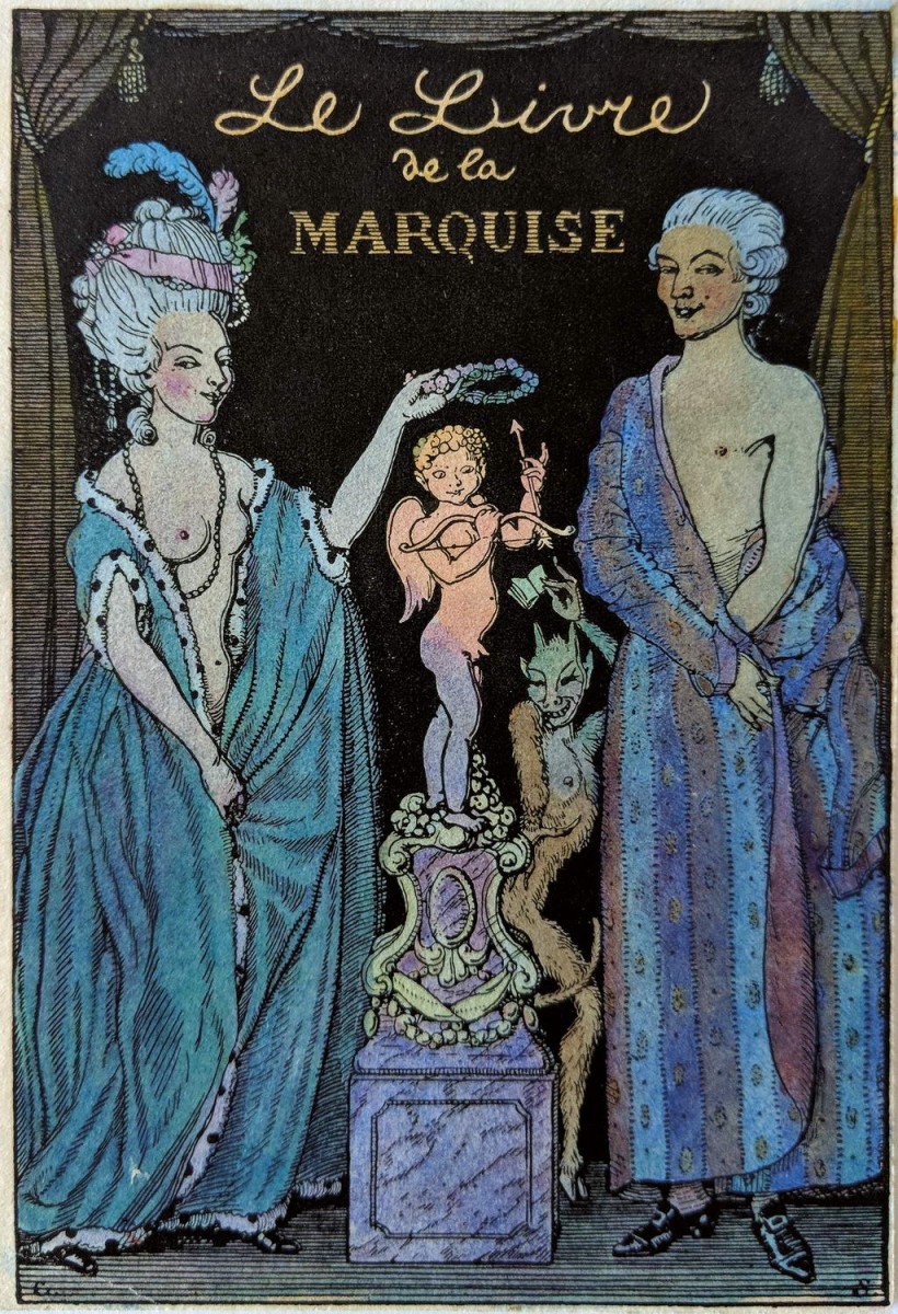 Фронтиспис издания «Le Livre de la Marquise» («Книга маркизы»), Konstantin Somov