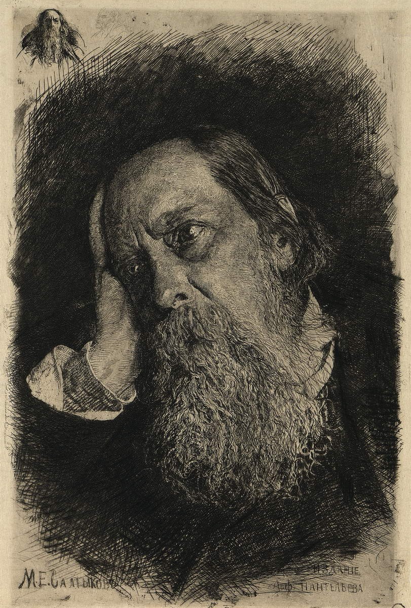 Портрет М.Е. Салтыкова-Щедрина, Vasily Mate, 1880s