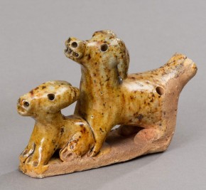 Свистулька «Собака со щенком»