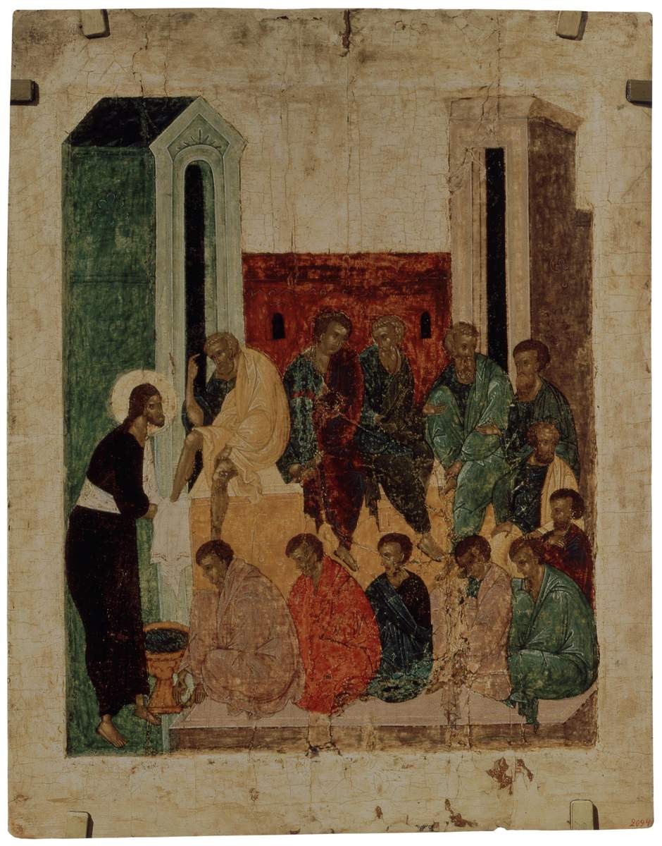 Омовение ног, mid-15th century