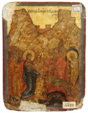 Икона двусторонняя. Воскрешение Лазаря и Зачатие св. Анны