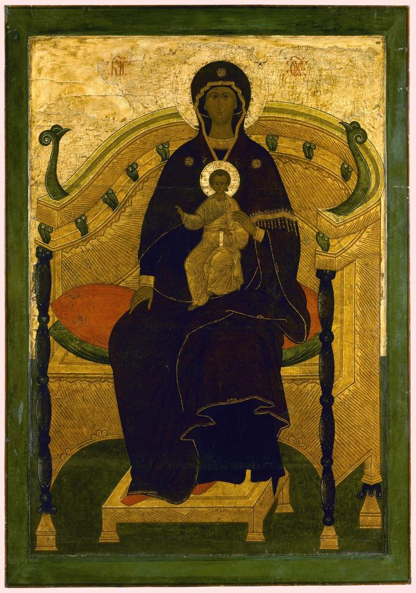 Богоматерь на престоле, first half of the 16th century