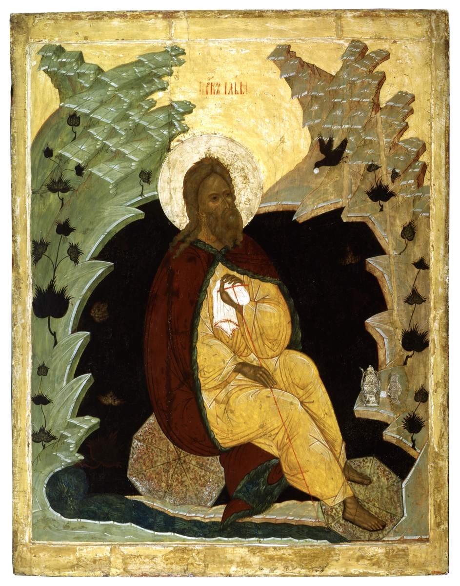 Илья Пророк в пустыне, early 16th century