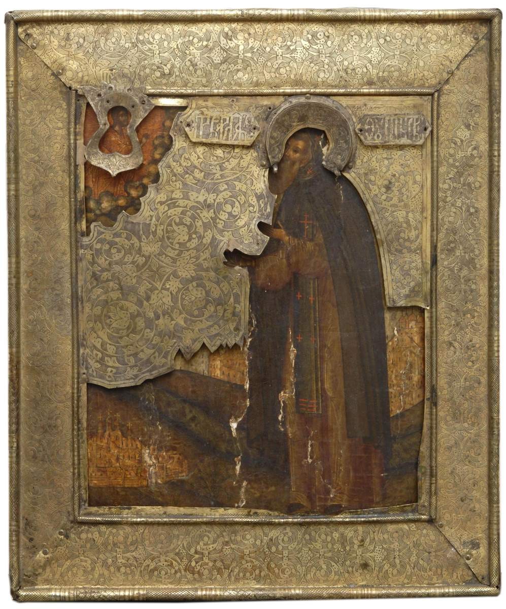 Преподобный Варлаам Хутынский, late 17th century