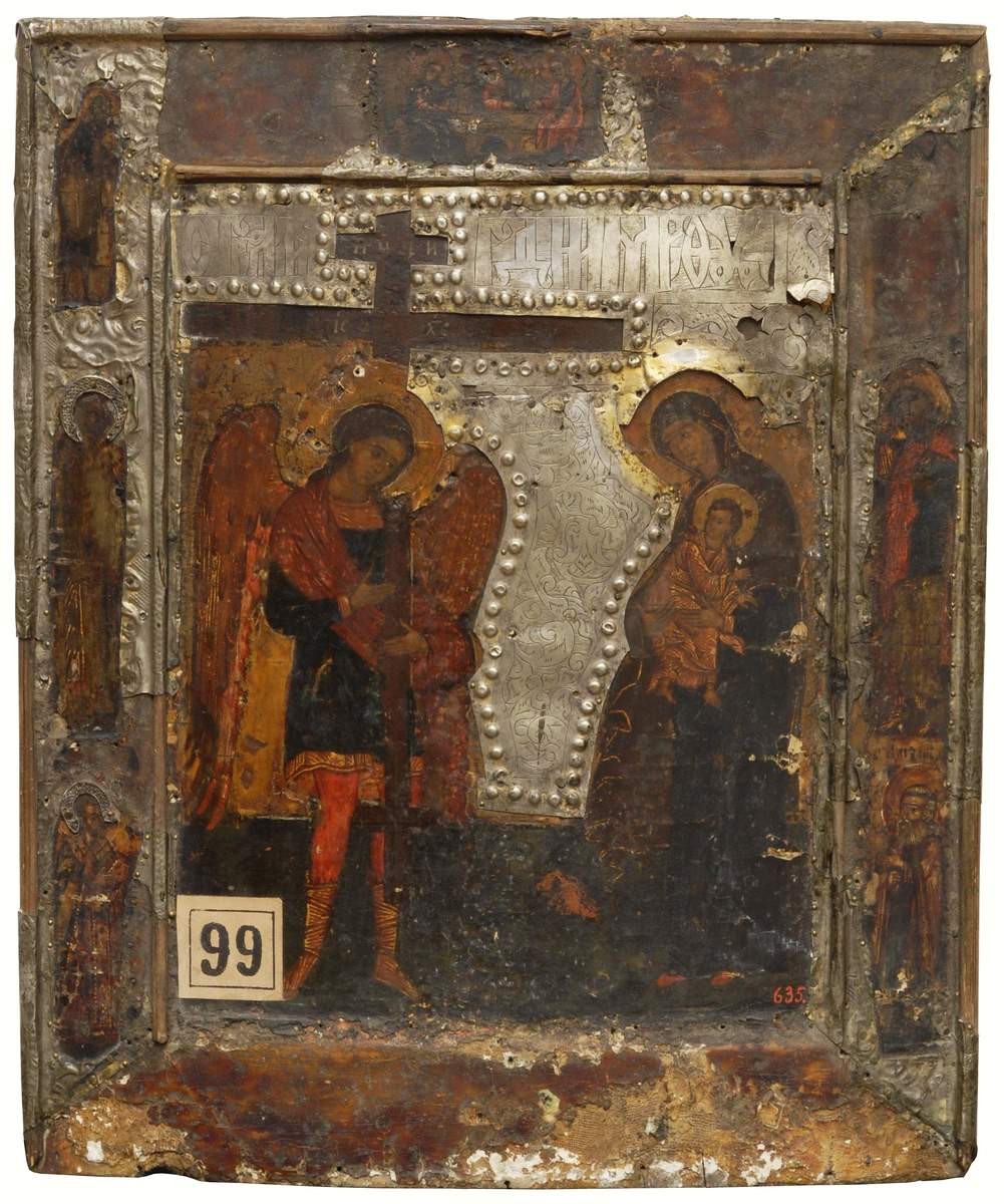 Икона Благовещение «страстное», Конец XVI в