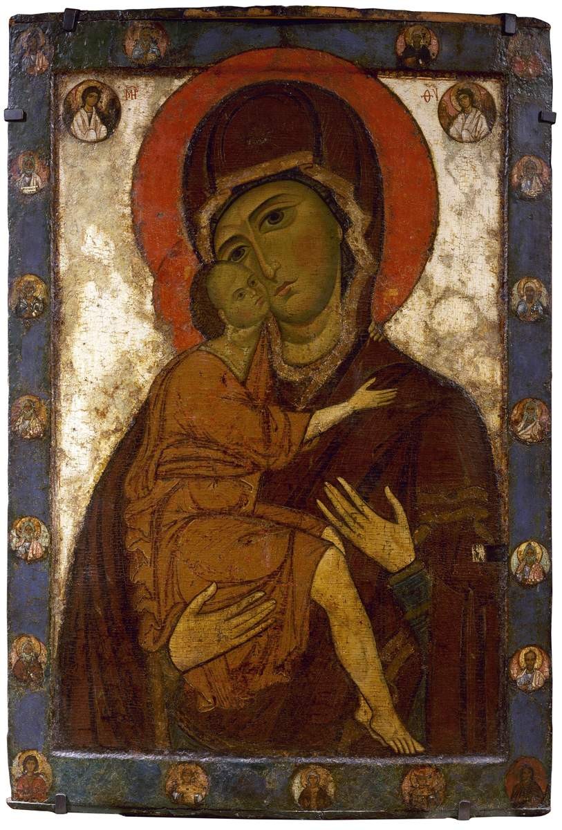 Богоматерь Умиление (Белозерская), first half of the 13th century
