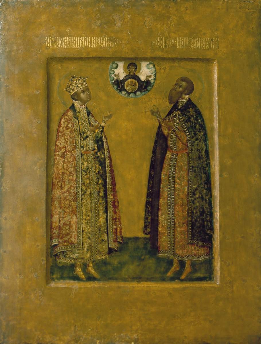 Святые царевич Дмитрий и князь Роман Углицкий, Procope Tchirine, first quarter of the 17th century