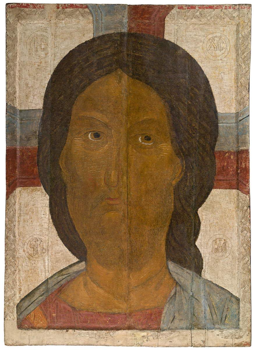 Спас Вседержитель («Ярое око») / Спас оплечный, late 14th – early 15th century