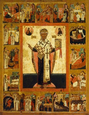 Святитель Николай Чудотворец, с житием в 16 клеймах