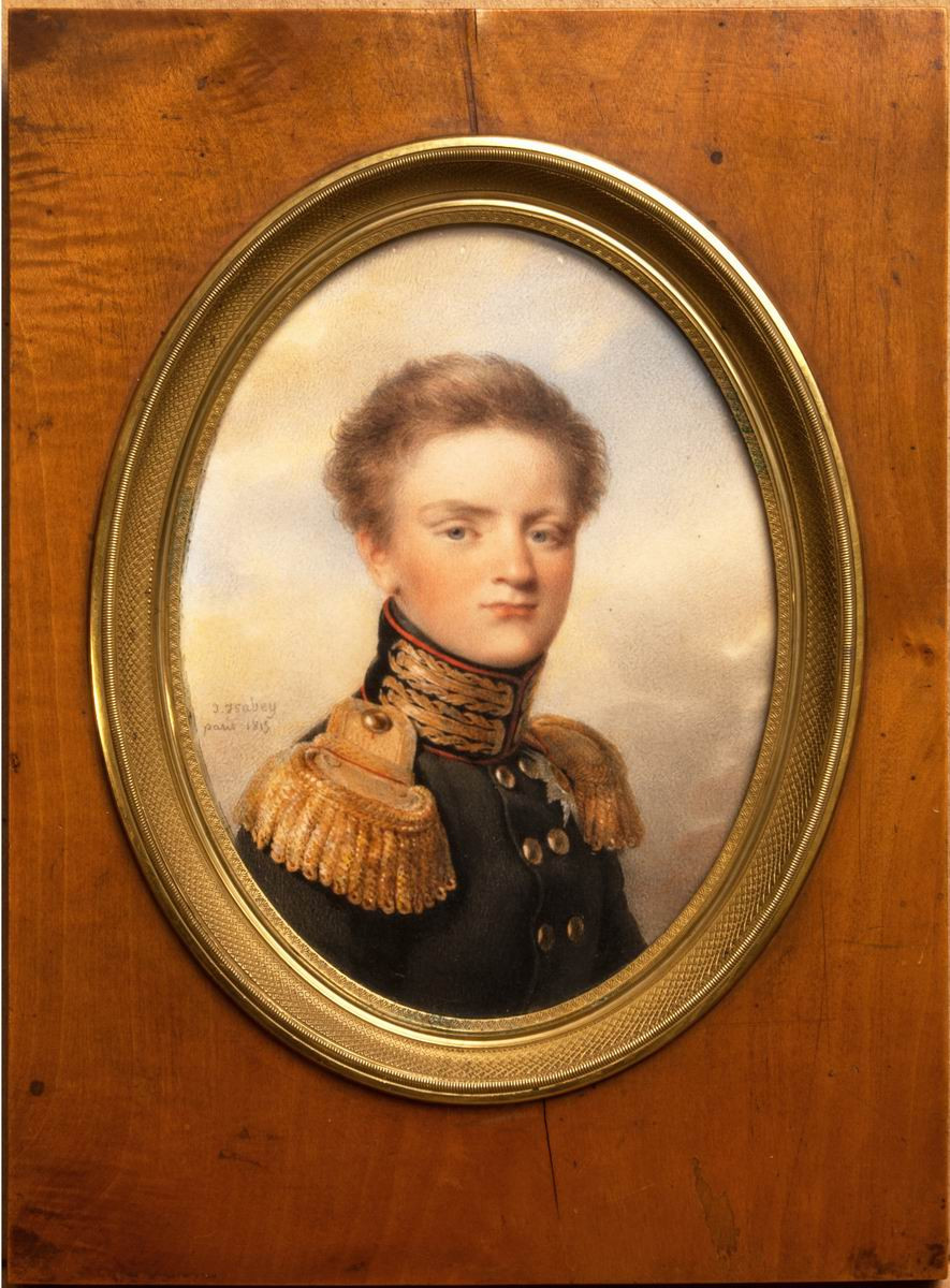 Портрет великого князя Михаила Павловича (1798-1849), младшего сына императора Павла I, Jean-Baptiste Isabey, 1815