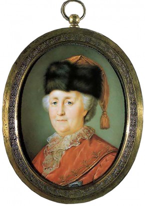 Портрет императрицы Екатерины II в дорожном костюме