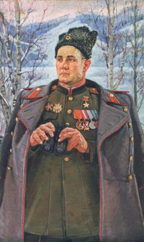 Портрет Героя Советского Союза, генерал-майора Михаила Ивановича Наумова