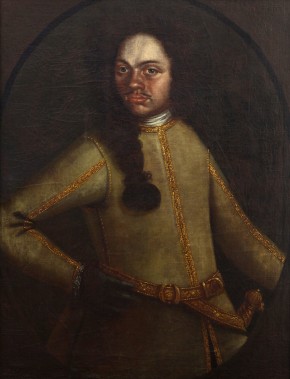 Portrait of Unknown Man in Uniform of the Toy Army (Peter I?)