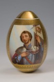 Пасхальное яйцо с изображением святого Александра Невского