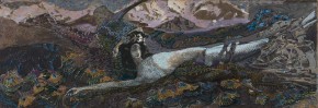 Демон поверженный. Эскиз-вариант картины «Демон поверженный» (1902, ГТГ)
