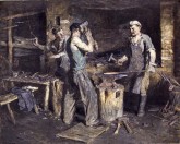 В колхозной кузнице