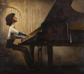 Портрет пианиста Ж. Кисина