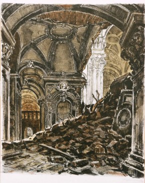 Истра. Вид из галереи второго яруса ротонды на Алтарную часть Воскресенского собора