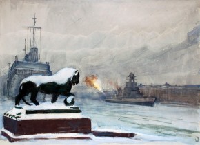 «Крейсер «Киров» в январе 1944 г.»