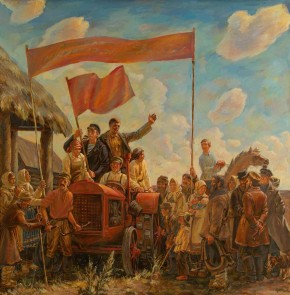 Красный трактор, из триптиха «Вехи Страны Советов»