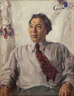 Портрет писателя Казахстана Т. Кажибаева