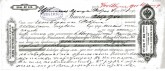 Вексель на сумму 215 рублей 4 копейки Товарищества Никольской Мануфактуры Саввы Морозова и К