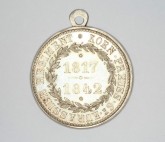 Наградная медаль на 25-летие шефства Николая I над 6-м Прусским кирасирским полком