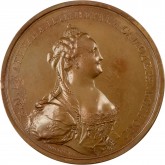 Медаль на коронацию Екатерины II 22 сентября 1762