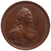 Медаль на разрешение свободной торговли городам Феодосии, Херсону и Севастополю в 1784 году