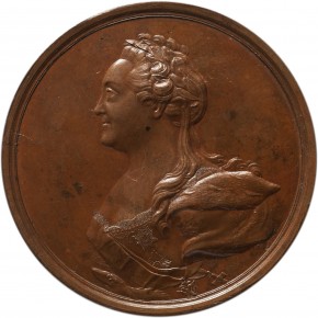 Медаль на открытие в Санкт-Петербурге памятника Петру I в 1782 году