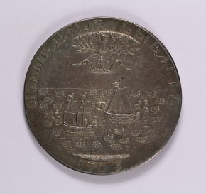 Медаль «Небываемое бывает» / За взятие двух шведских судов 6 мая 1703 г. в устье р. Невы 
